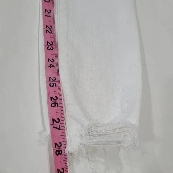 Abercrombie & Fitch Women’s Size 26/2L Super Skinny High Rise White Stretch Jean - Picture 8 of 9